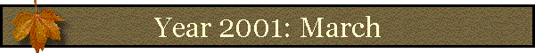 Year 2001: March